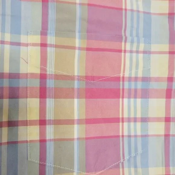 Bonobos Shirt Mens XL Pink Plaid Colorful Career Business Casual Preppy Spring - Picture 6 of 10